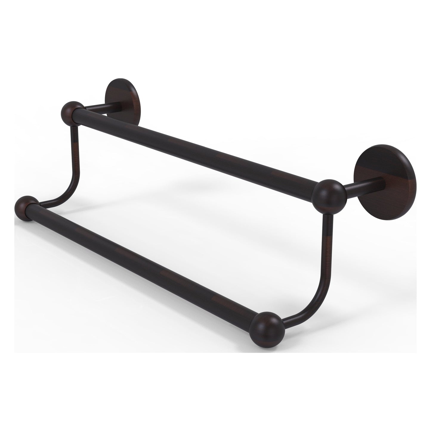 Allied Brass Prestige Skyline 18" x 21" Venetian Bronze Solid Brass Double Towel Bar