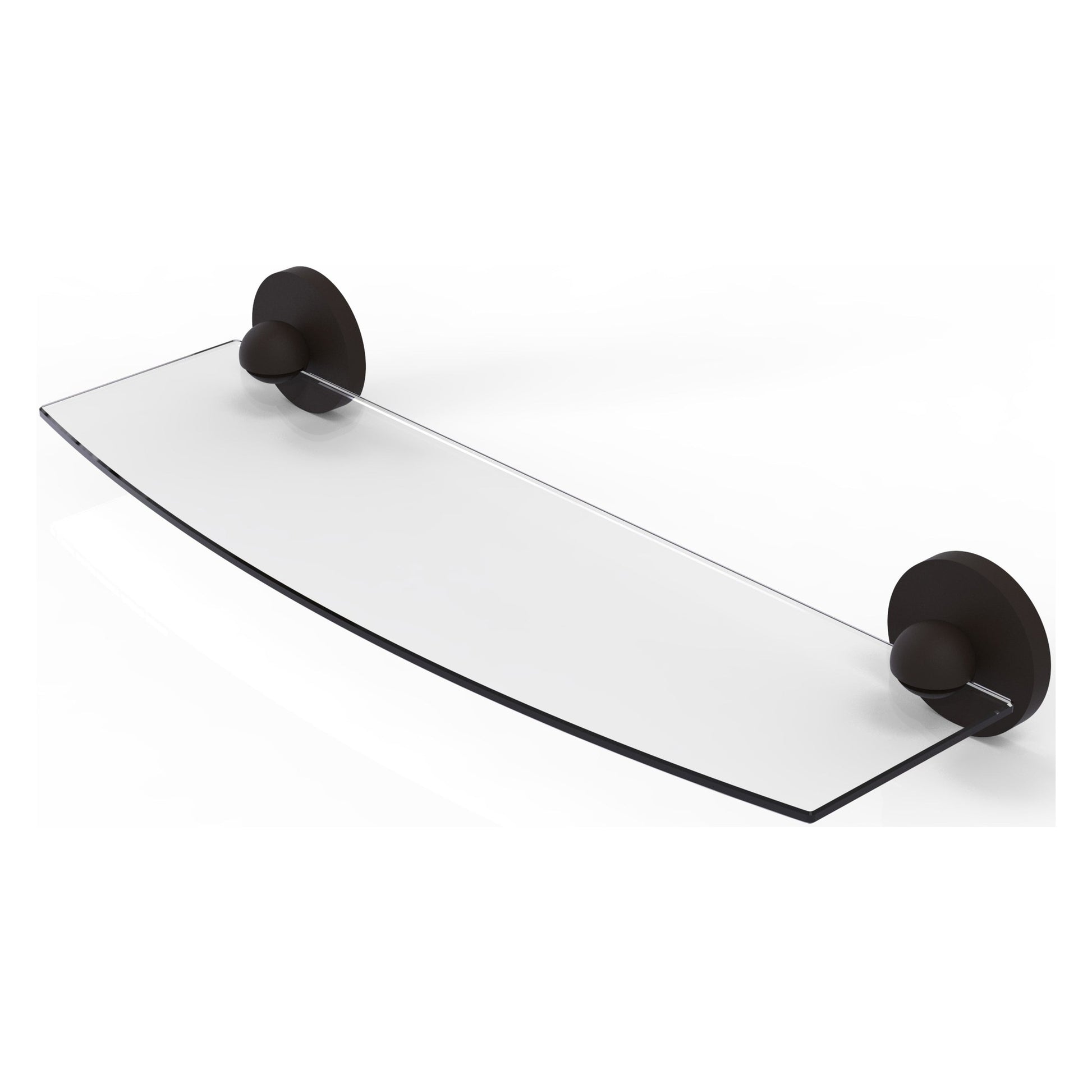 Allied Brass Prestige Skyline 18" x 5" Oil Rubbed Bronze Solid Brass Glass Shelf