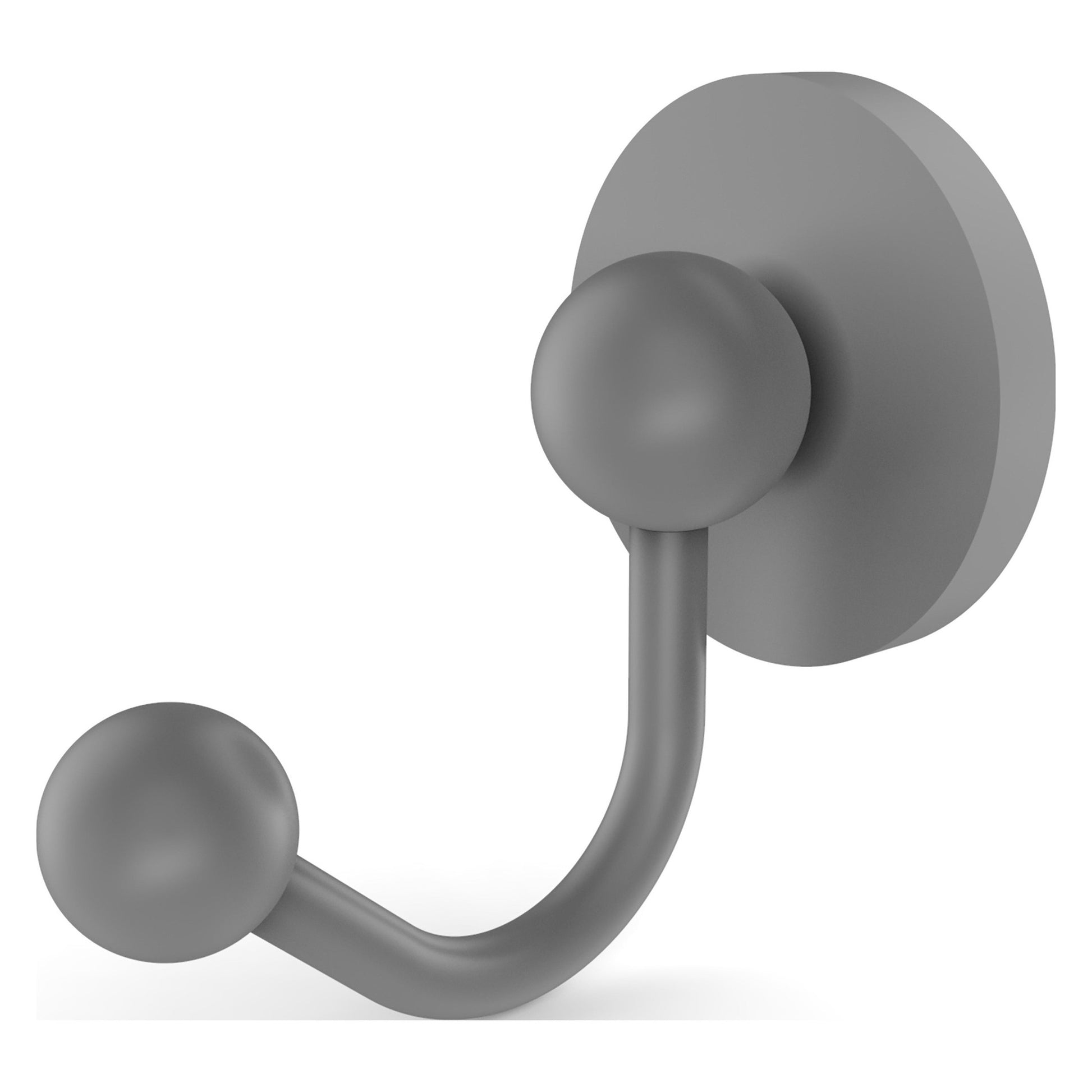 Allied Brass Prestige Skyline 2" x 2.75" Matte Gray Solid Brass Robe Hook