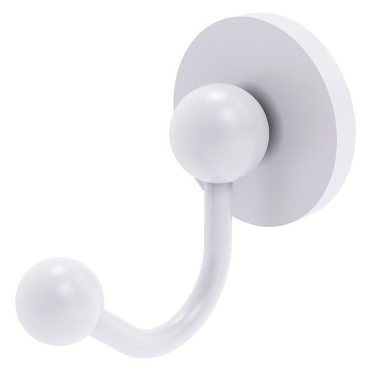 Allied Brass Prestige Skyline 2" x 2.75" Matte White Solid Brass Robe Hook