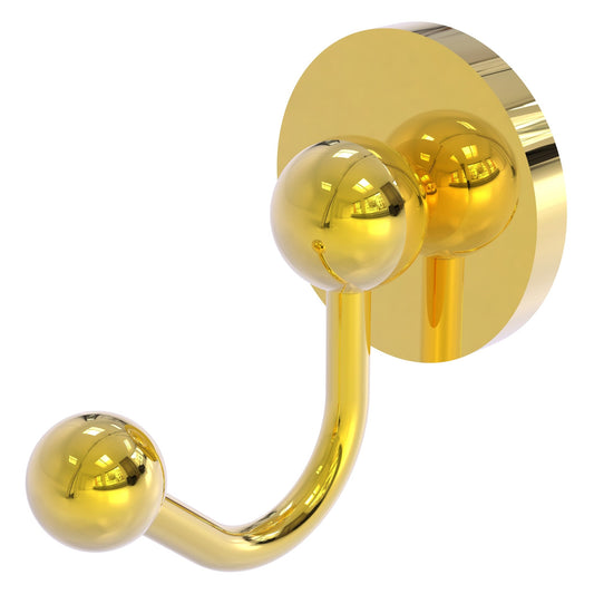 Allied Brass Prestige Skyline 2" x 2.75" Polished Brass Solid Brass Robe Hook