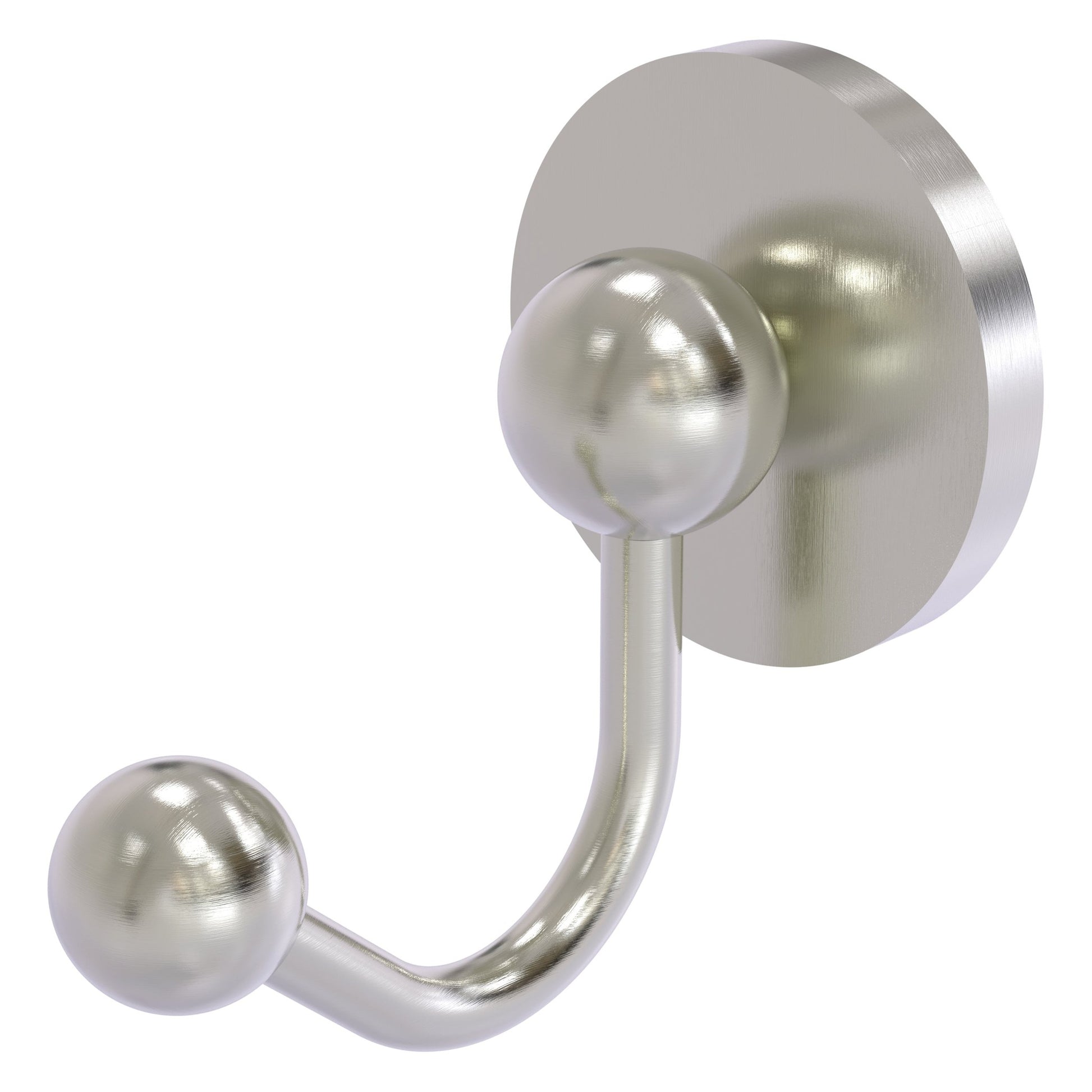 Allied Brass Prestige Skyline 2" x 2.75" Satin Nickel Solid Brass Robe Hook