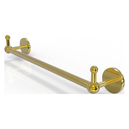 Allied Brass Prestige Skyline 20.25" x 3.8" Polished Brass Solid Brass Towel Bar With Integrated Hooks