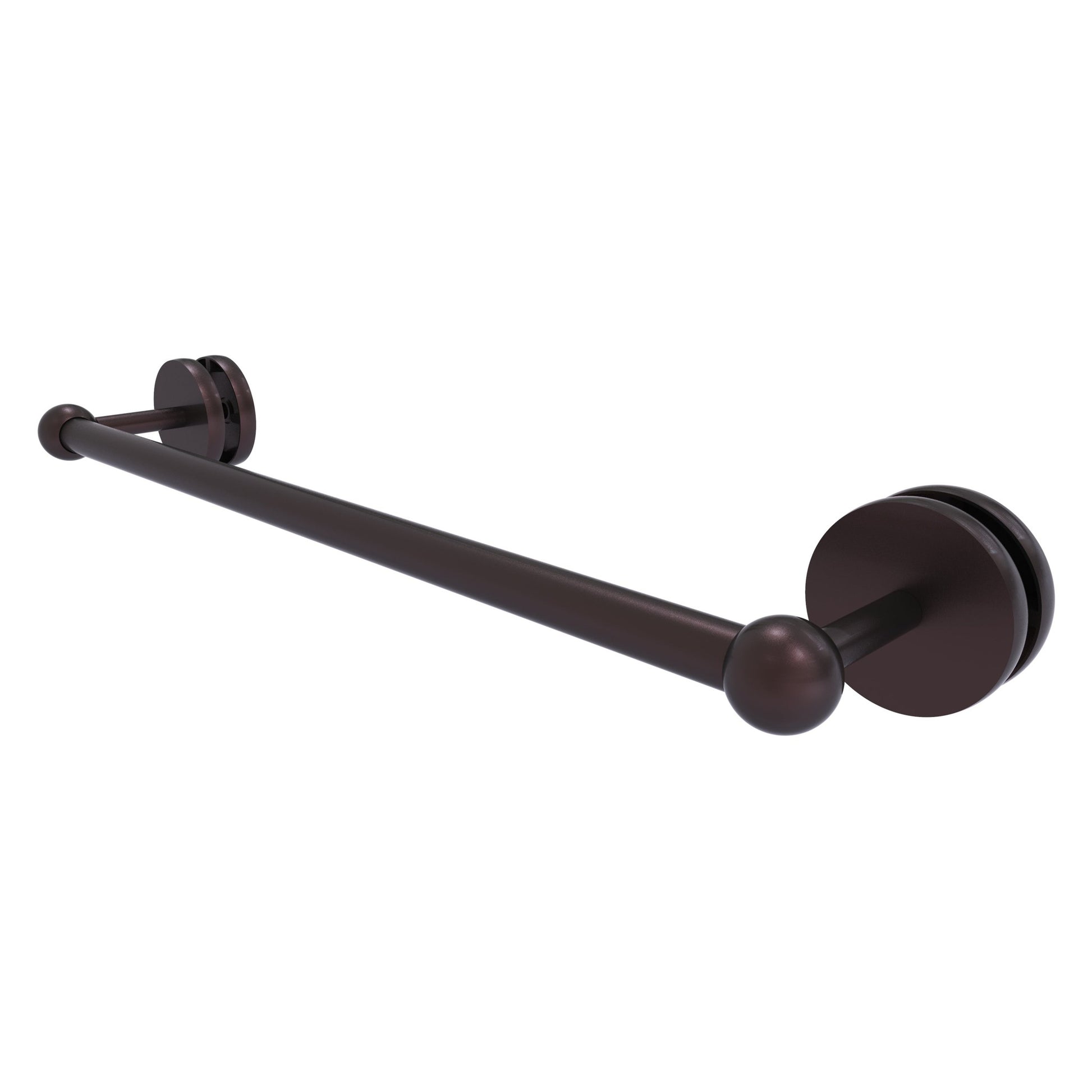Allied Brass Prestige Skyline 20.6" Antique Bronze Solid Brass Shower Door Towel Bar