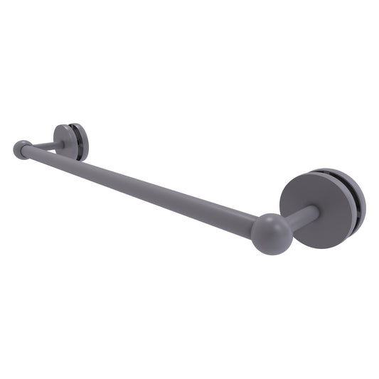 Allied Brass Prestige Skyline 20.6" Matte Gray Solid Brass Shower Door Towel Bar