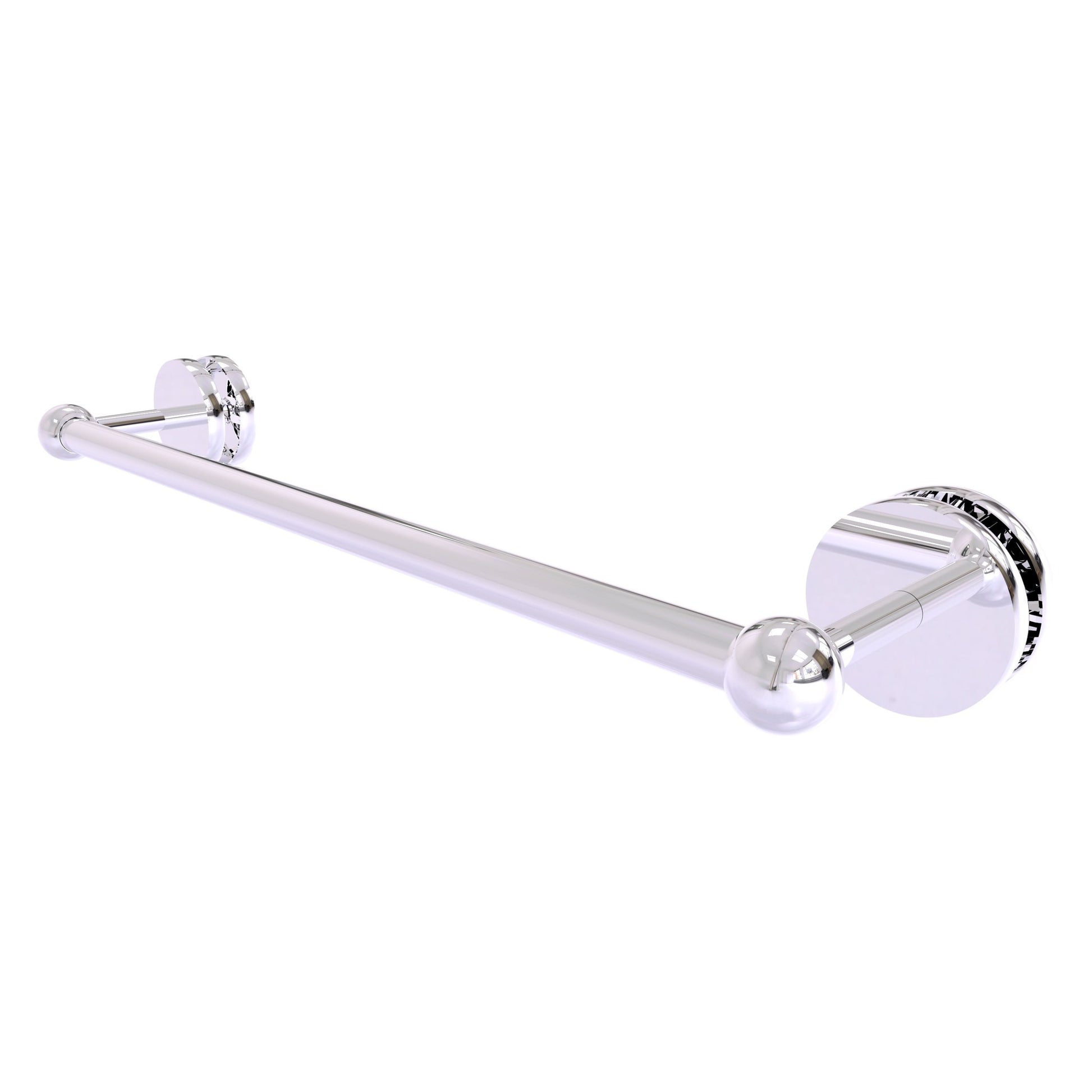 Allied Brass Prestige Skyline 20.6" Polished Chrome Solid Brass Shower Door Towel Bar