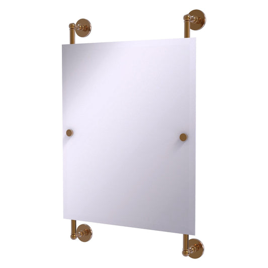 Allied Brass Prestige Skyline 21" x 3.8" Brushed Bronze Solid Brass Rectangular Frameless Rail Mounted Mirror