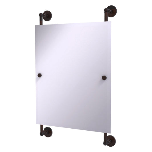 Allied Brass Prestige Skyline 21" x 3.8" Venetian Bronze Solid Brass Rectangular Frameless Rail Mounted Mirror