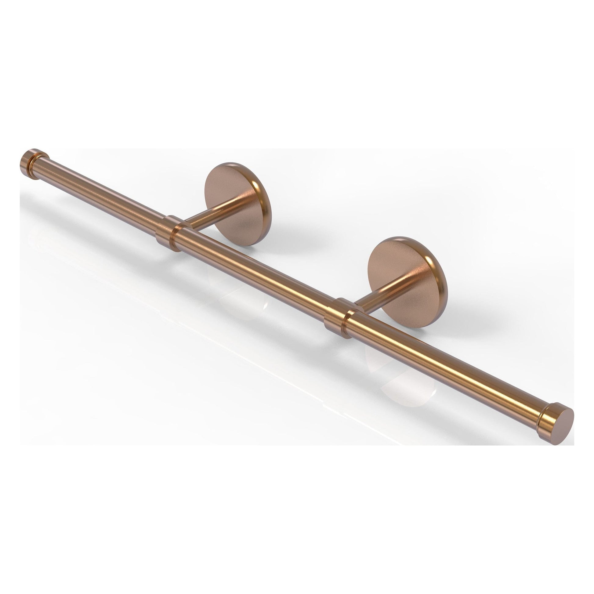 Allied Brass Prestige Skyline 21.4" x 3.6" Brushed Bronze Solid Brass Wall-Mounted Horizontal Guest Towel Holder