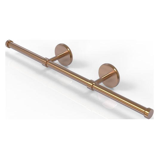 Allied Brass Prestige Skyline 21.4" x 3.6" Brushed Bronze Solid Brass Wall-Mounted Horizontal Guest Towel Holder