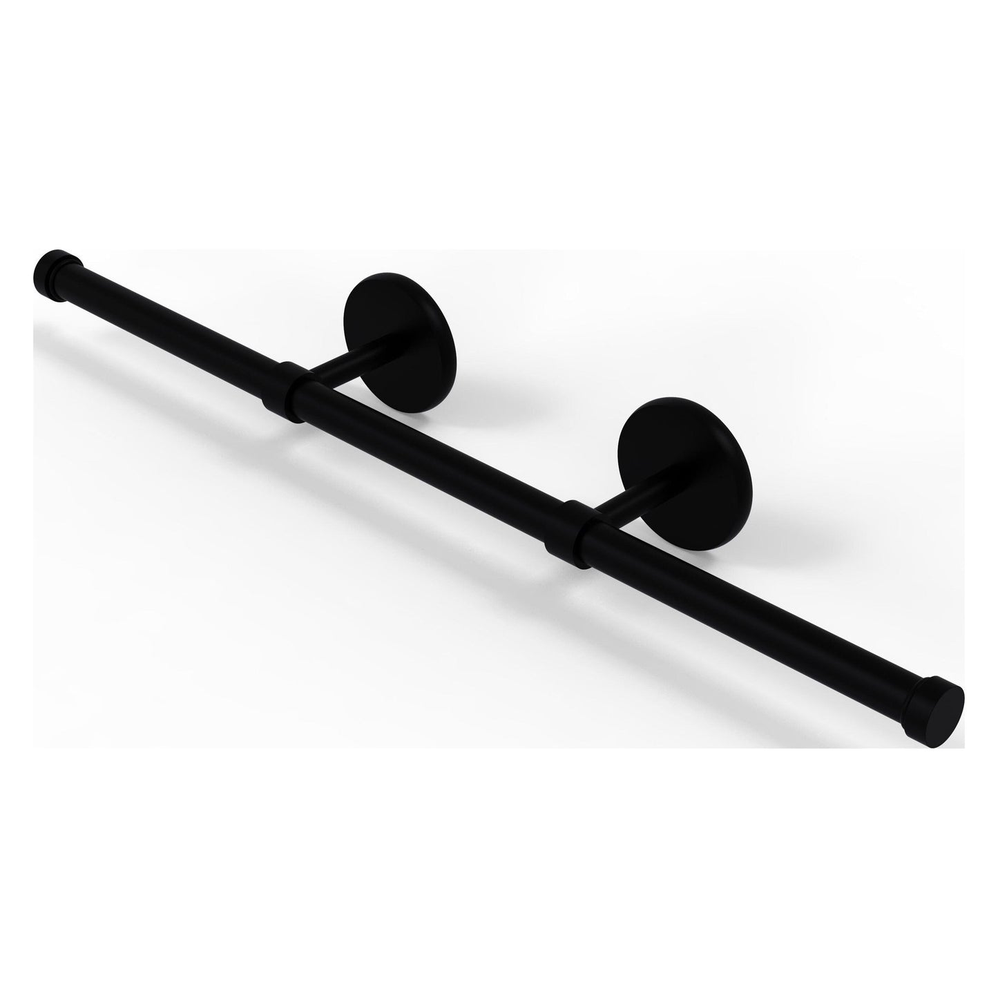 Allied Brass Prestige Skyline 21.4" x 3.6" Matte Black Solid Brass Wall-Mounted Horizontal Guest Towel Holder