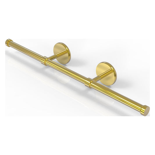 Allied Brass Prestige Skyline 21.4" x 3.6" Polished Brass Solid Brass Wall-Mounted Horizontal Guest Towel Holder