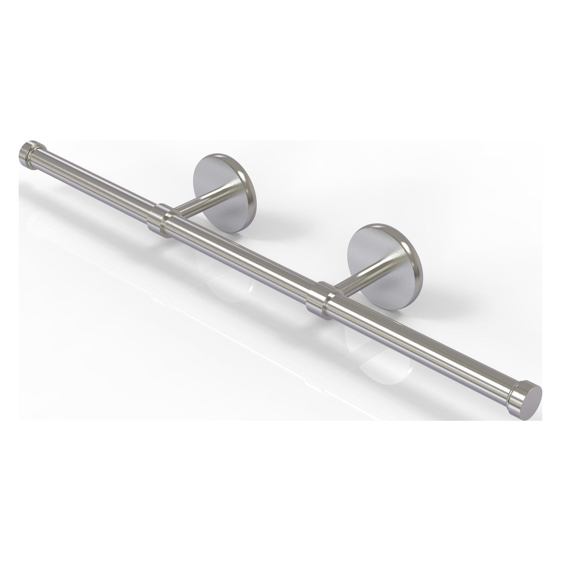 Allied Brass Prestige Skyline 21.4" x 3.6" Satin Nickel Solid Brass Wall-Mounted Horizontal Guest Towel Holder