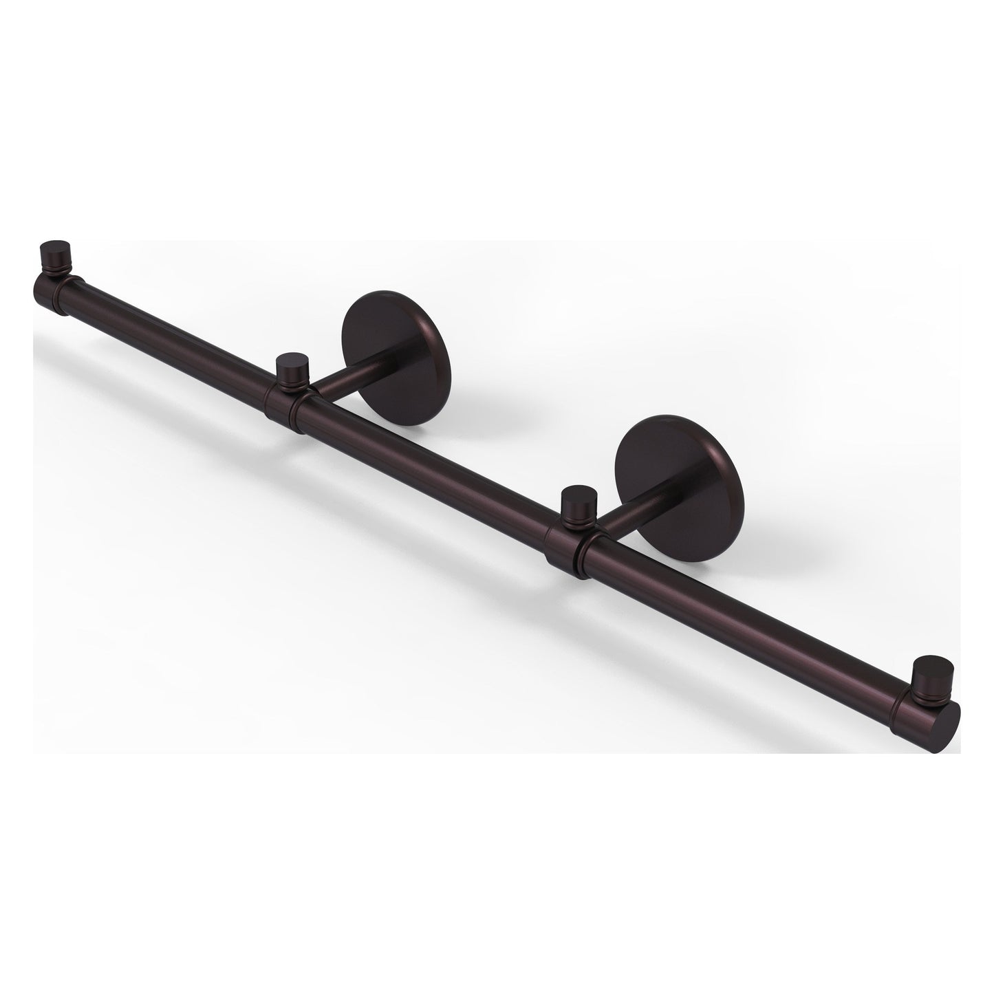 Allied Brass Prestige Skyline 22.2" x 3.5" Antique Bronze Solid Brass 3-Arm Guest Towel Holder