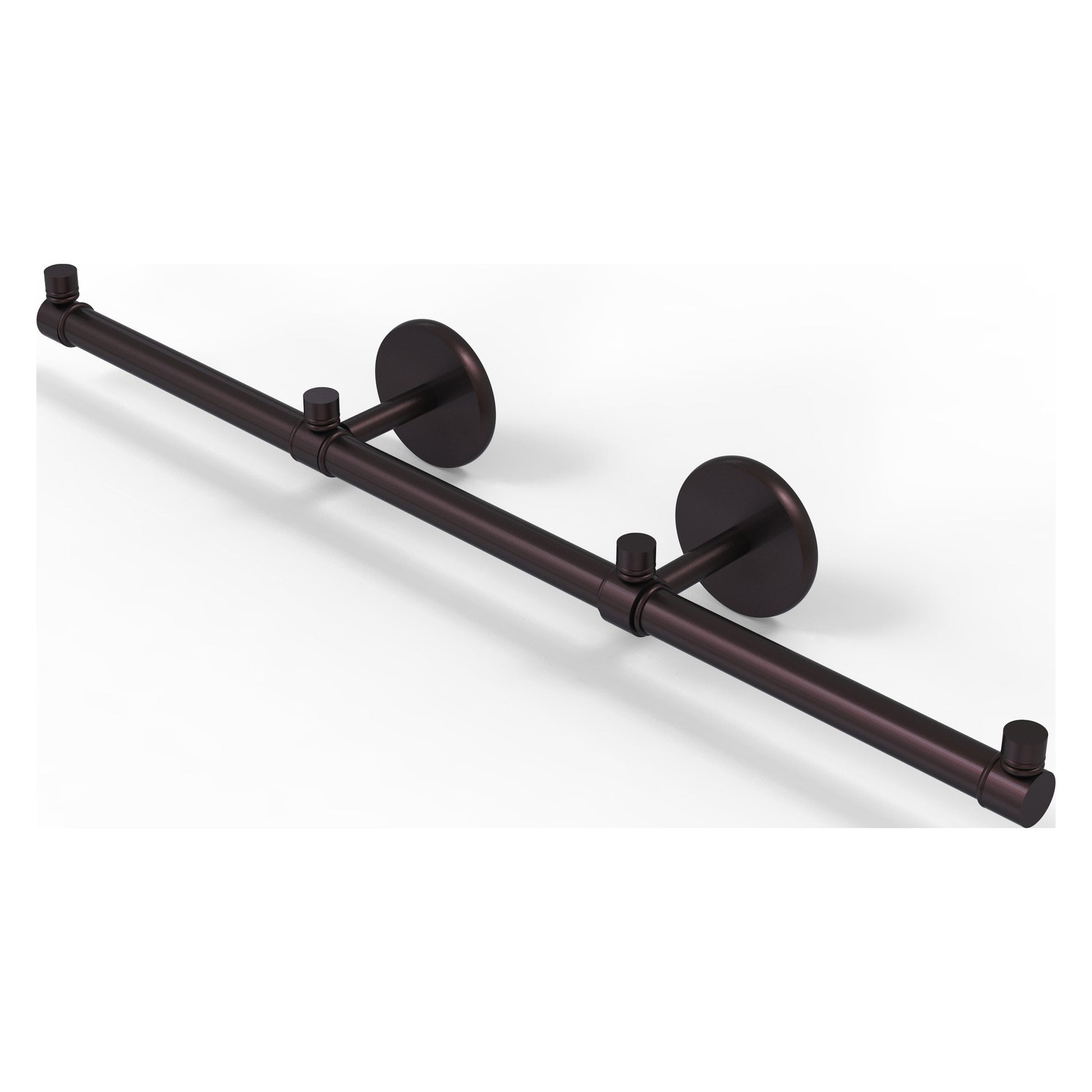 Allied Brass Prestige Skyline 22.2" x 3.5" Antique Bronze Solid Brass 3-Arm Guest Towel Holder