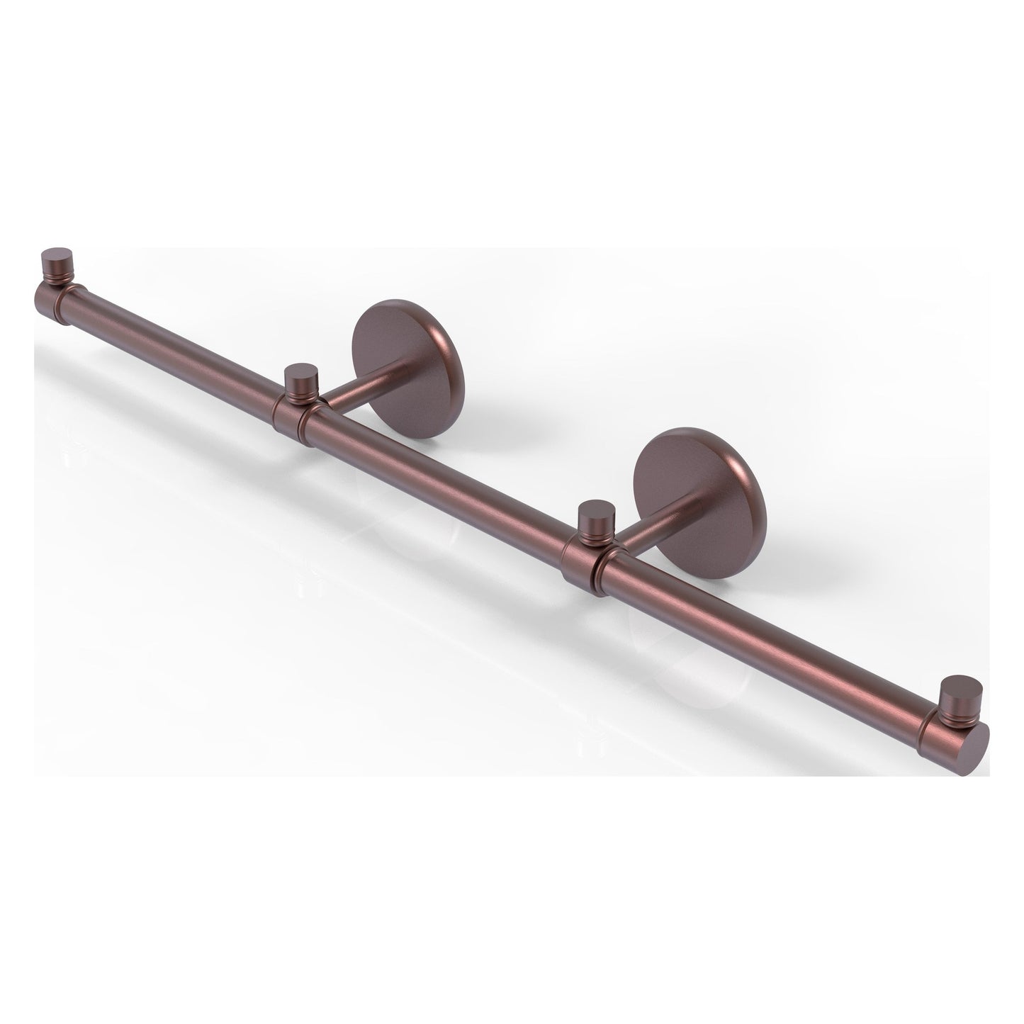 Allied Brass Prestige Skyline 22.2" x 3.5" Antique Copper Solid Brass 3-Arm Guest Towel Holder