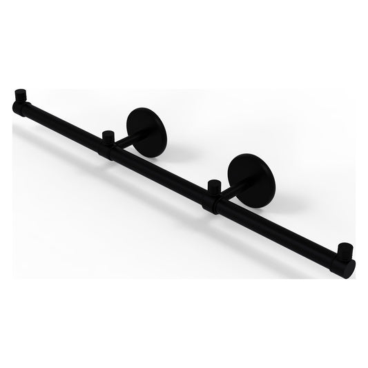 Allied Brass Prestige Skyline 22.2" x 3.5" Matte Black Solid Brass 3-Arm Guest Towel Holder
