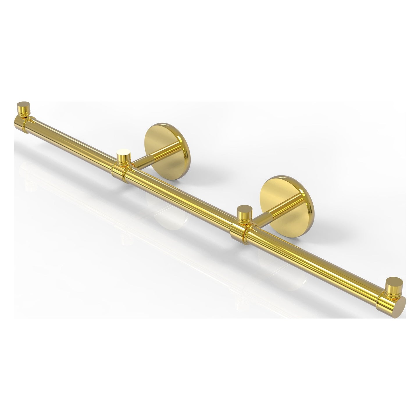 Allied Brass Prestige Skyline 22.2" x 3.5" Polished Brass Solid Brass 3-Arm Guest Towel Holder