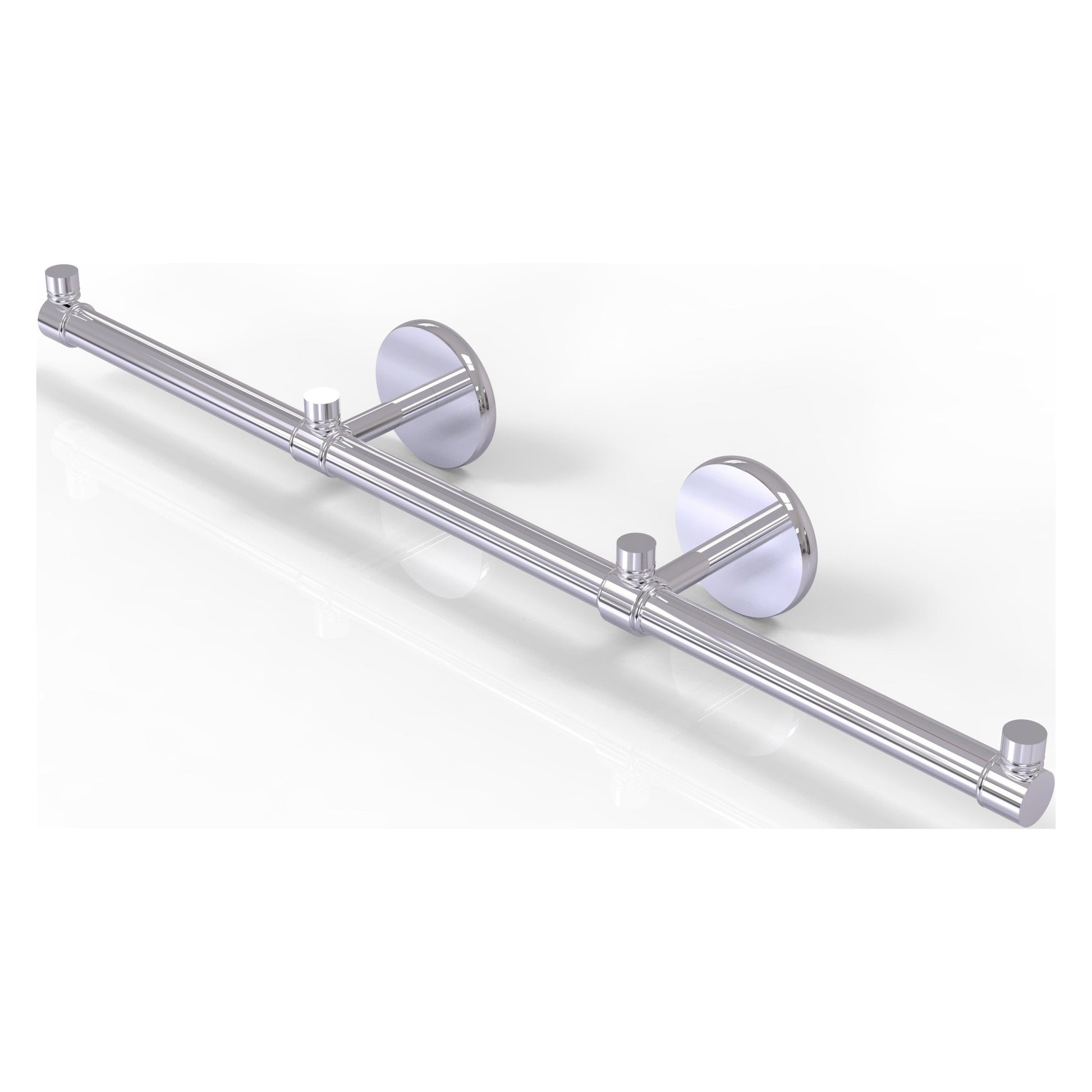 Allied Brass Prestige Skyline 22.2" x 3.5" Polished Chrome Solid Brass 3-Arm Guest Towel Holder
