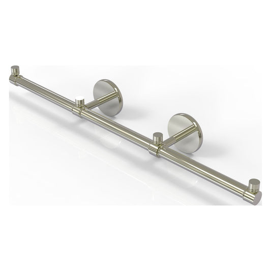 Allied Brass Prestige Skyline 22.2" x 3.5" Polished Nickel Solid Brass 3-Arm Guest Towel Holder