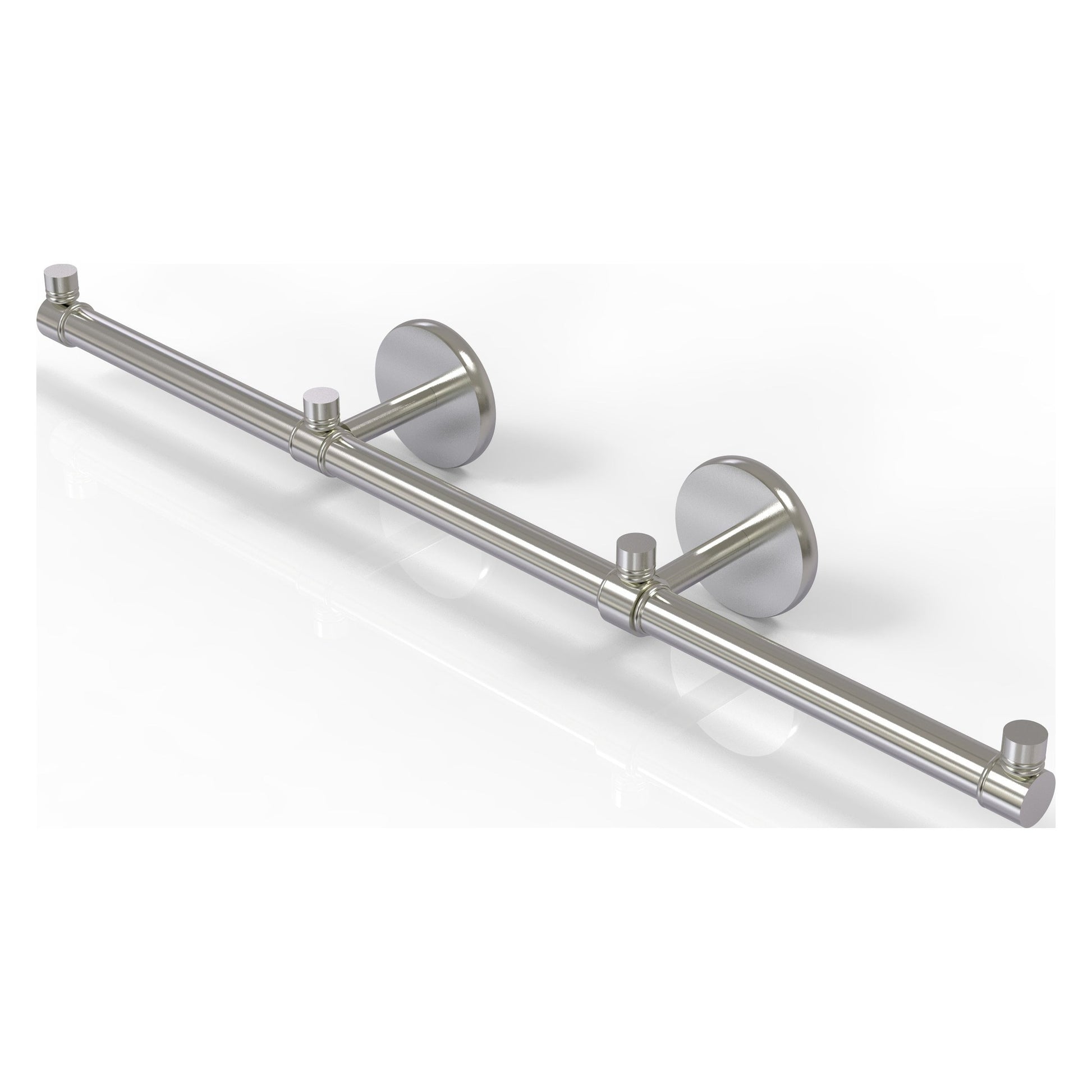 Allied Brass Prestige Skyline 22.2" x 3.5" Satin Nickel Solid Brass 3-Arm Guest Towel Holder