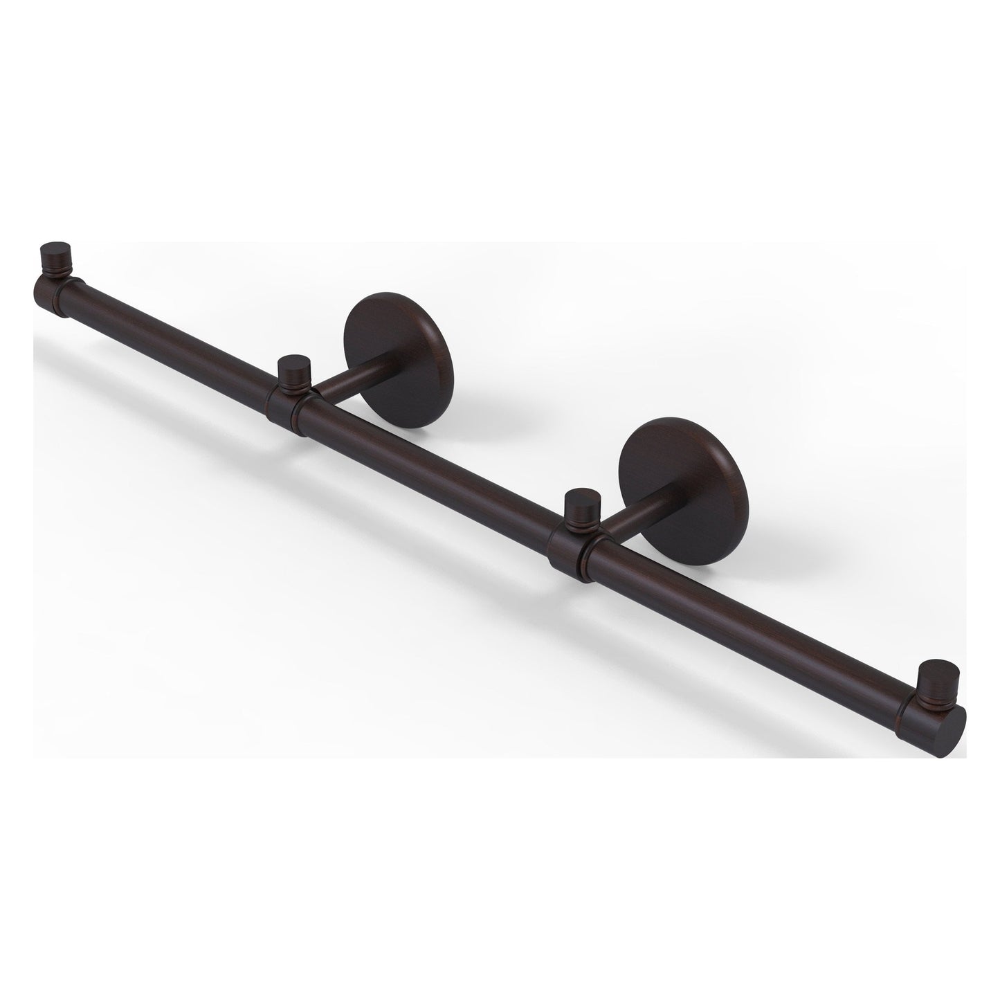 Allied Brass Prestige Skyline 22.2" x 3.5" Venetian Bronze Solid Brass 3-Arm Guest Towel Holder