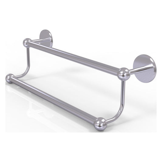 Allied Brass Prestige Skyline 24" x 27" Satin Chrome Solid Brass Double Towel Bar