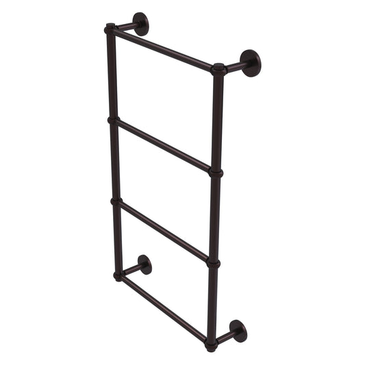 Allied Brass Prestige Skyline 24" x 5" Antique Bronze Solid Brass 4-Tier Ladder Towel Bar With Twisted Detail