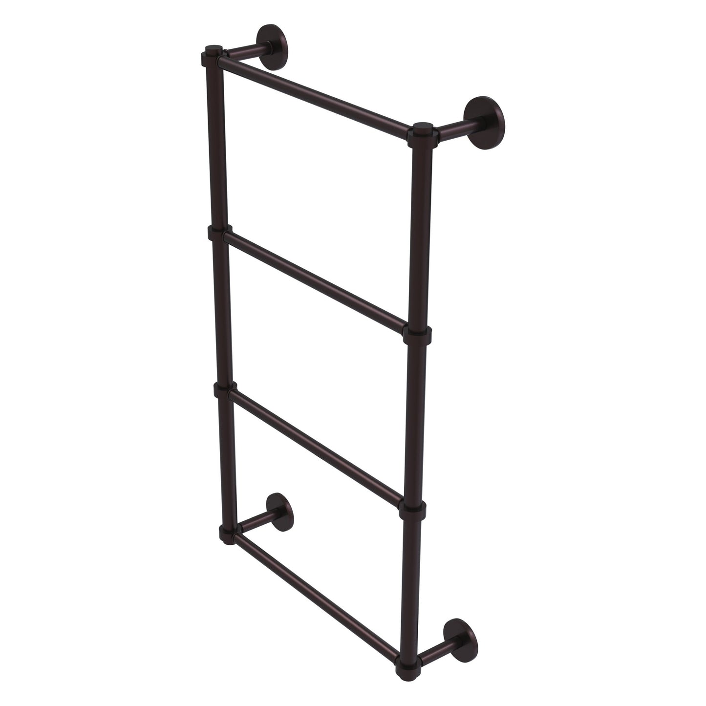 Allied Brass Prestige Skyline 24" x 5" Antique Bronze Solid Brass 4-Tier Ladder Towel Bar