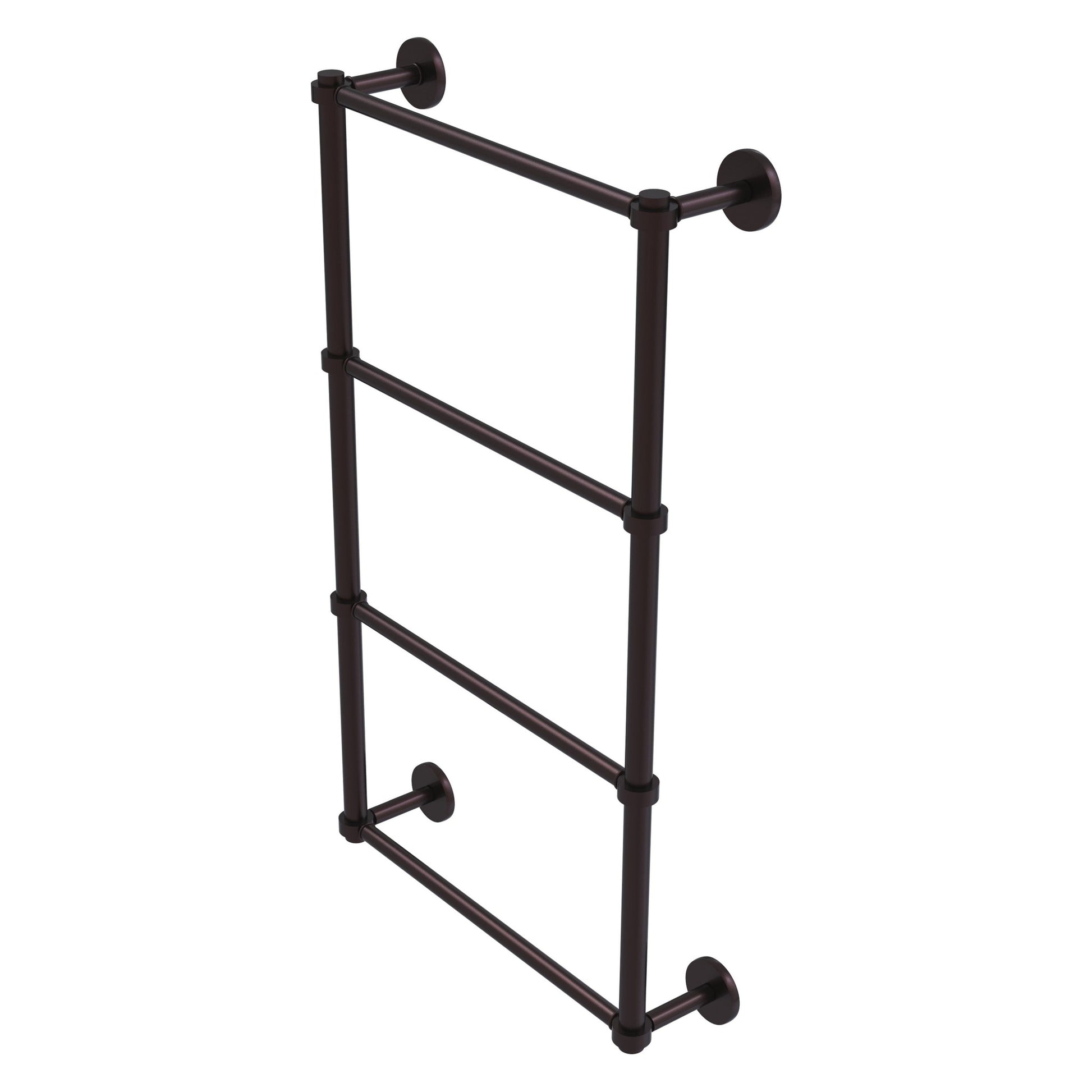 Allied Brass Prestige Skyline 24" x 5" Antique Bronze Solid Brass 4-Tier Ladder Towel Bar