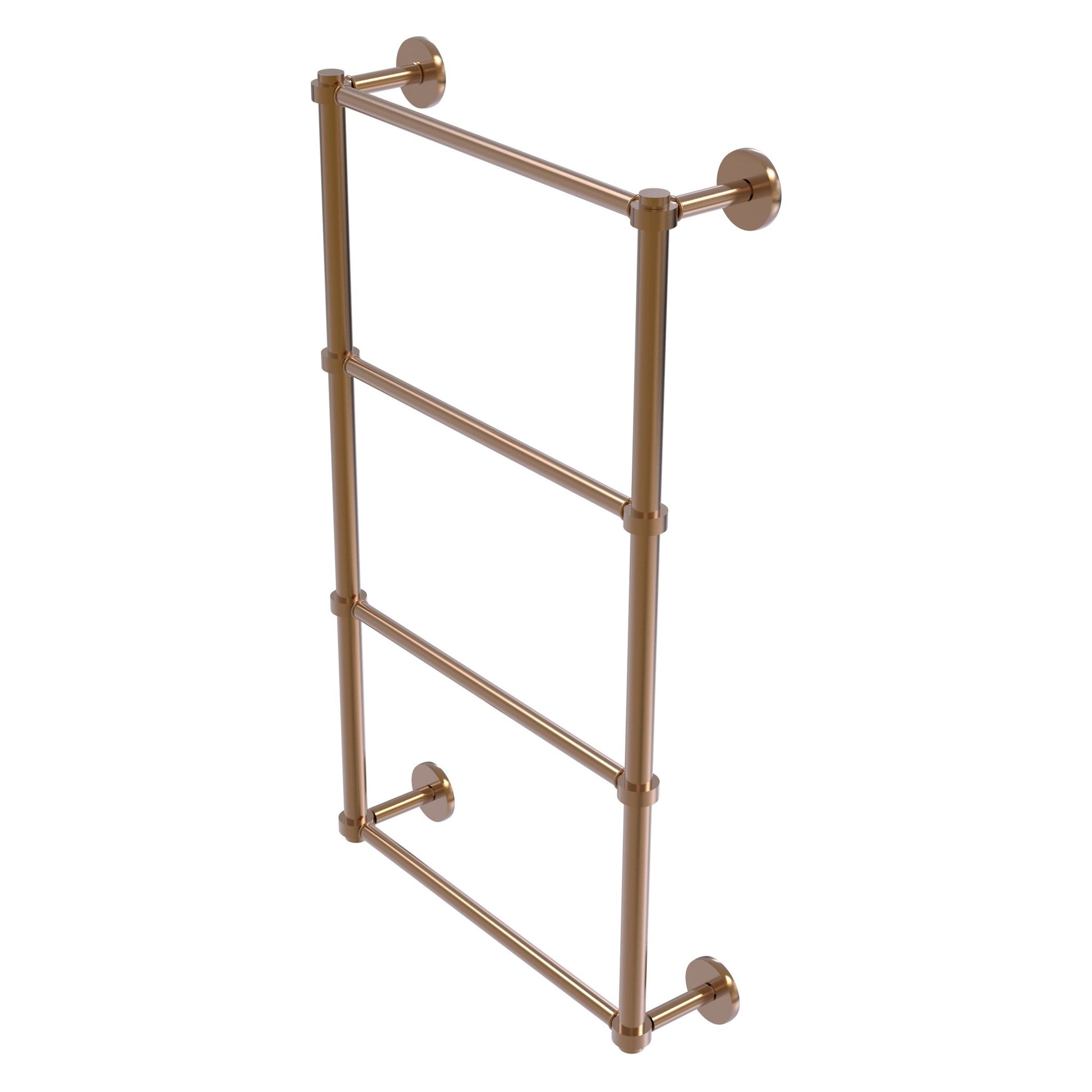 Allied Brass Prestige Skyline 24" x 5" Brushed Bronze Solid Brass 4-Tier Ladder Towel Bar