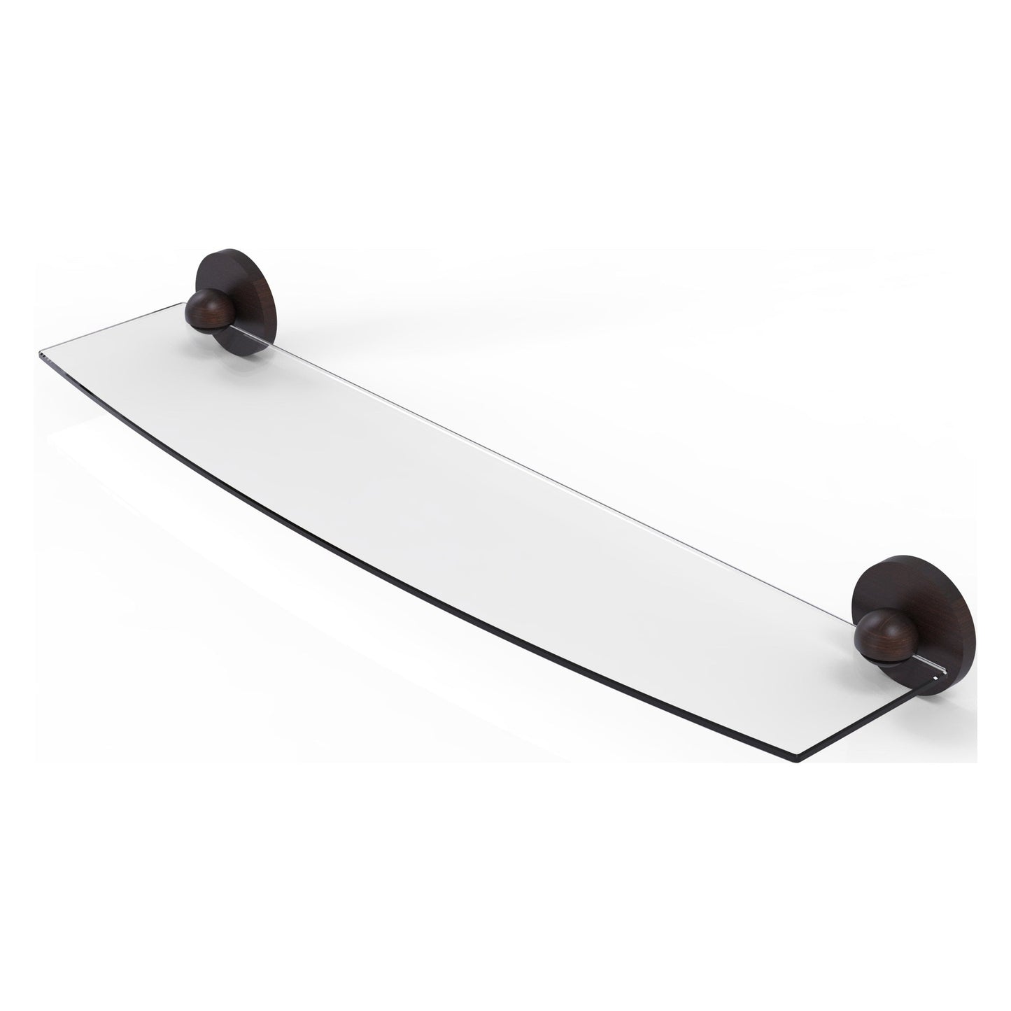 Allied Brass Prestige Skyline 24" x 5" Venetian Bronze Solid Brass Glass Shelf