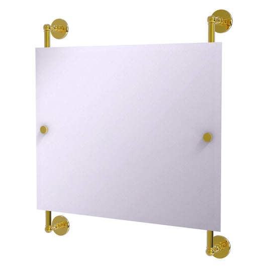 Allied Brass Prestige Skyline 26" x 3.8" Polished Brass Solid Brass Rectangular Frameless Rail Mounted Mirror