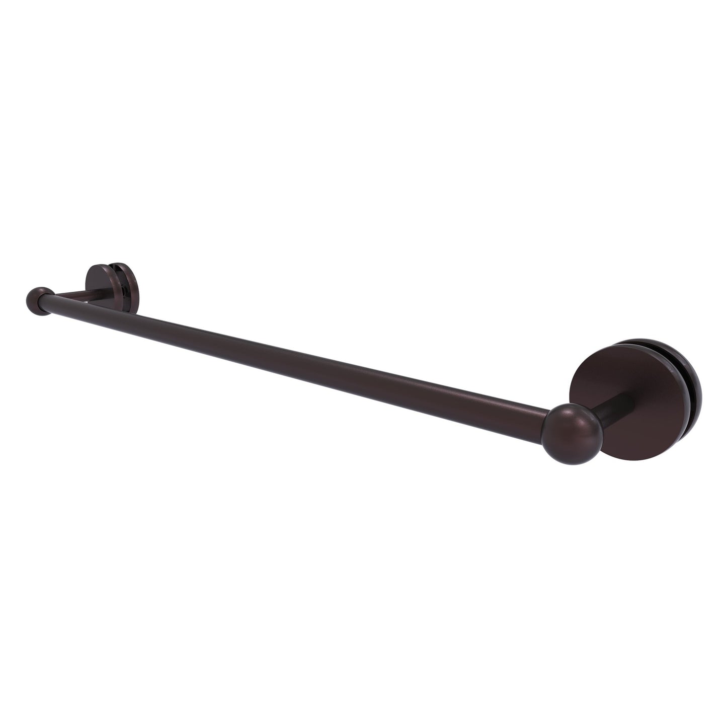 Allied Brass Prestige Skyline 26.6" Antique Bronze Solid Brass Shower Door Towel Bar