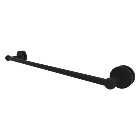 Allied Brass Prestige Skyline 26.6" Matte Black Solid Brass Shower Door Towel Bar