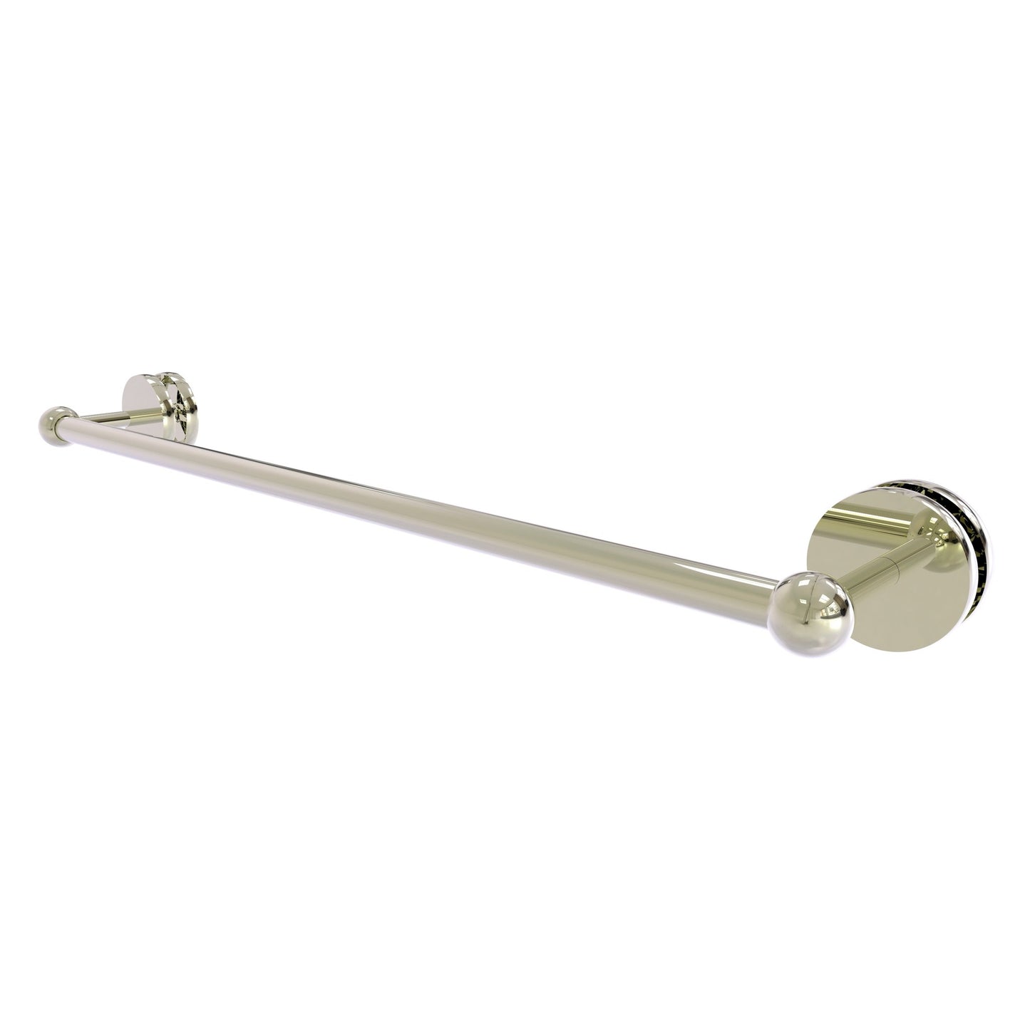 Allied Brass Prestige Skyline 26.6" Polished Nickel Solid Brass Shower Door Towel Bar