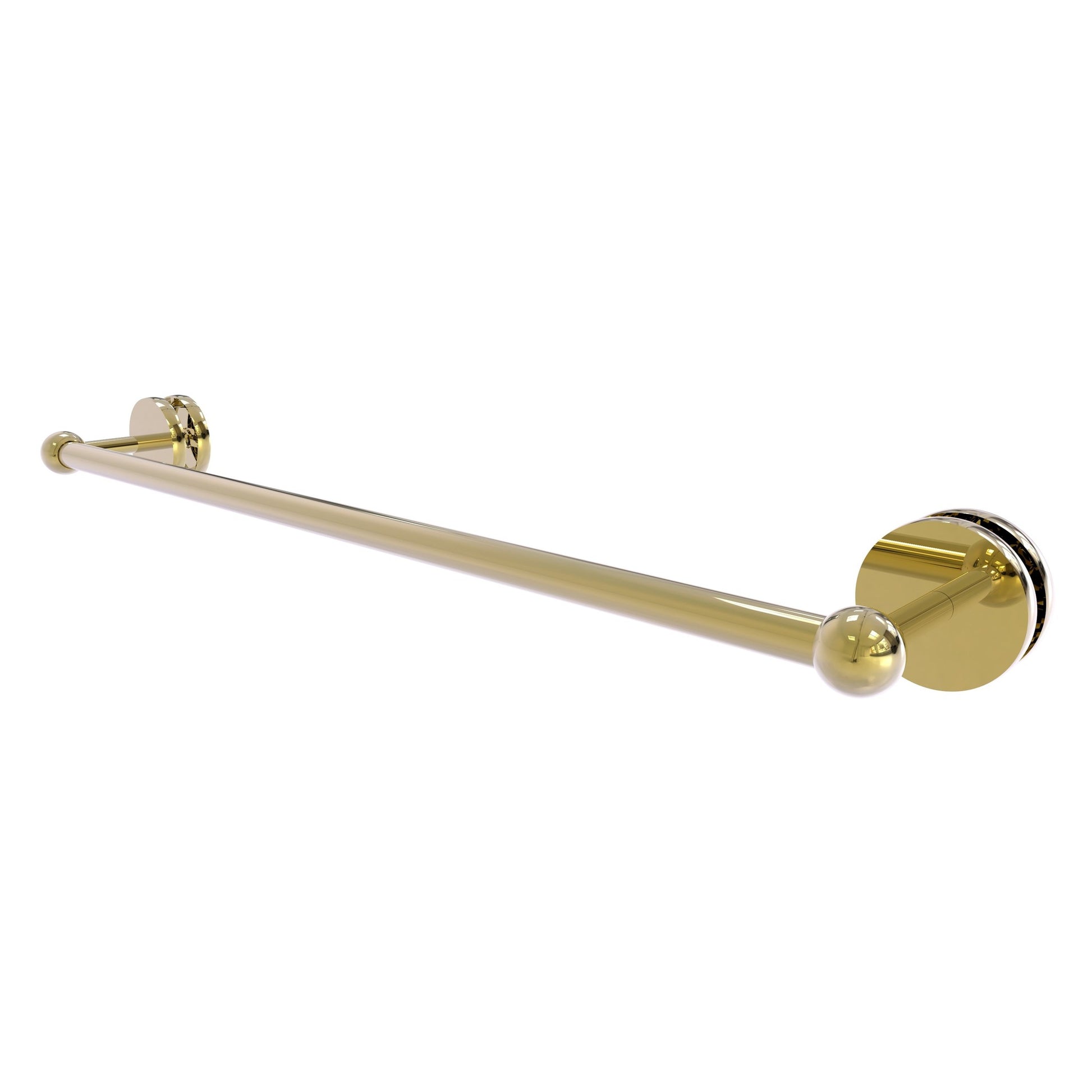 Allied Brass Prestige Skyline 26.6" Unlacquered Brass Solid Brass Shower Door Towel Bar