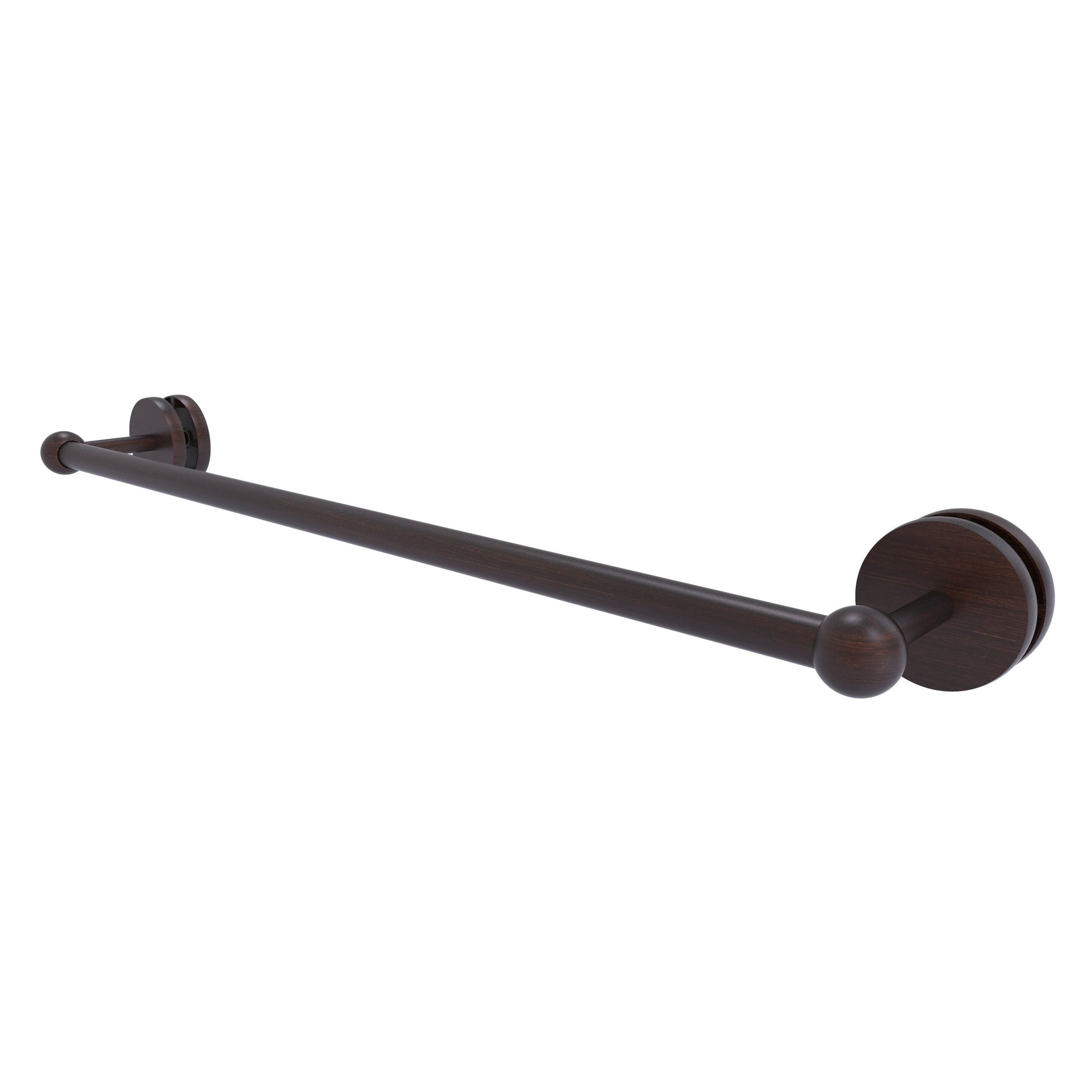 Allied Brass Prestige Skyline 26.6" Venetian Bronze Solid Brass Shower Door Towel Bar