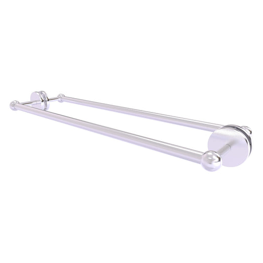 Allied Brass Prestige Skyline 26.7" x 7.2" Satin Chrome Solid Brass Back-to-Back Shower Door and Towel Bar