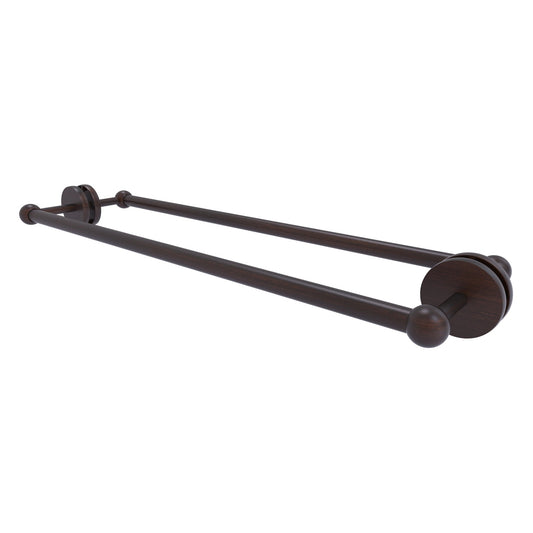Allied Brass Prestige Skyline 26.7" x 7.2" Venetian Bronze Solid Brass Back-to-Back Shower Door and Towel Bar
