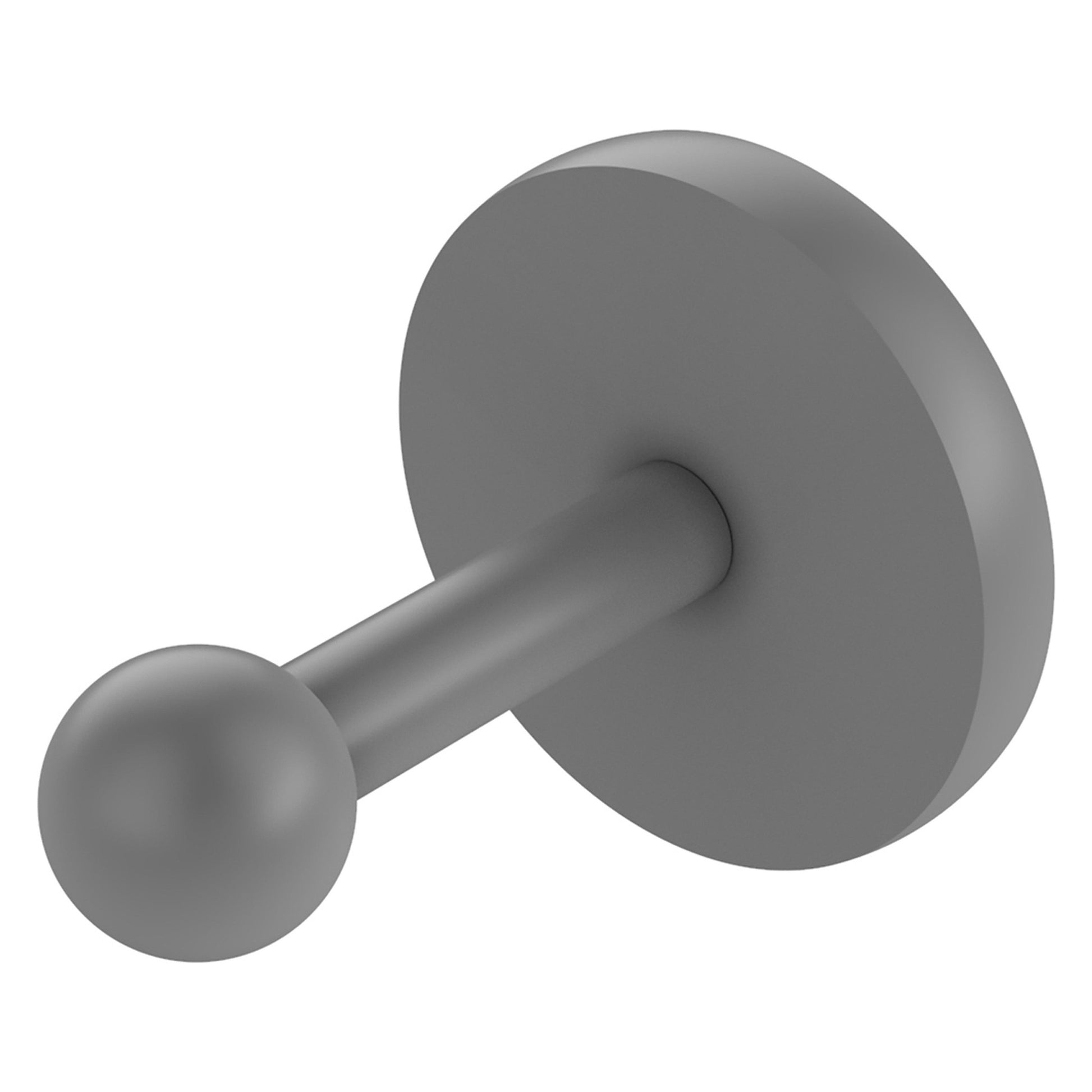 Allied Brass Prestige Skyline 2.6" x 3" Matte Gray Solid Brass Robe Hook