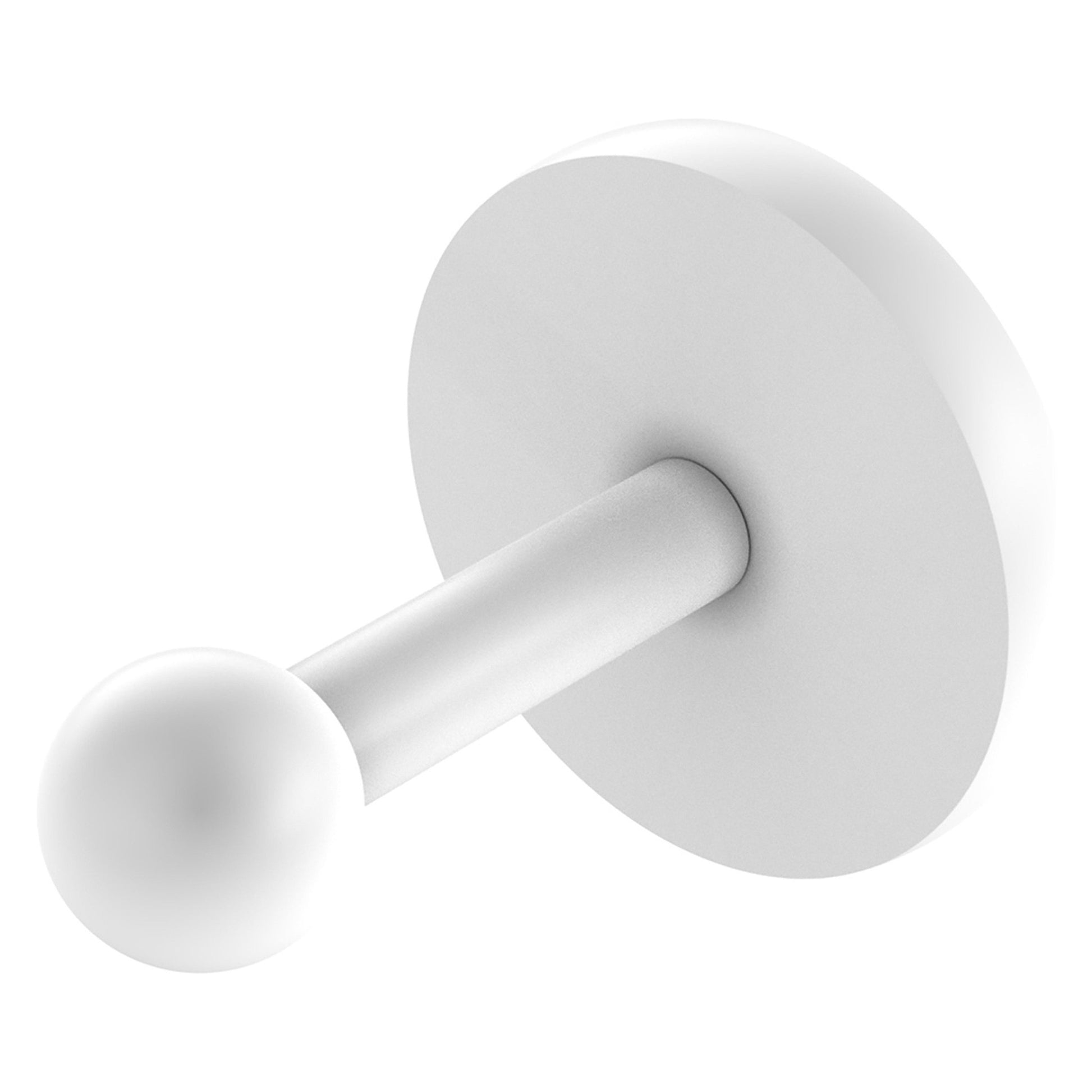 Allied Brass Prestige Skyline 2.6" x 3" Matte White Solid Brass Robe Hook