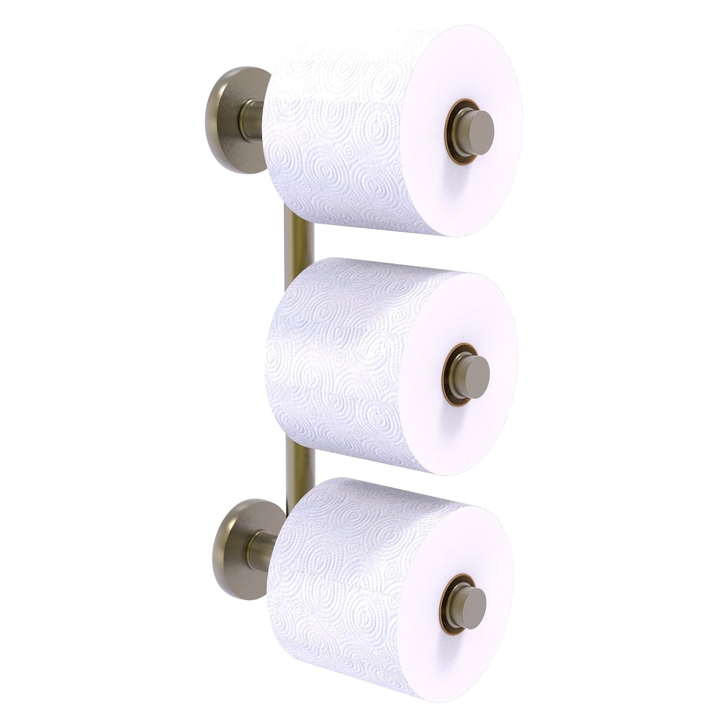 Allied Brass Prestige Skyline 2.6" x 7.3" Antique Brass Solid Brass 3-Roll Reserve Roll Toilet Paper Holder