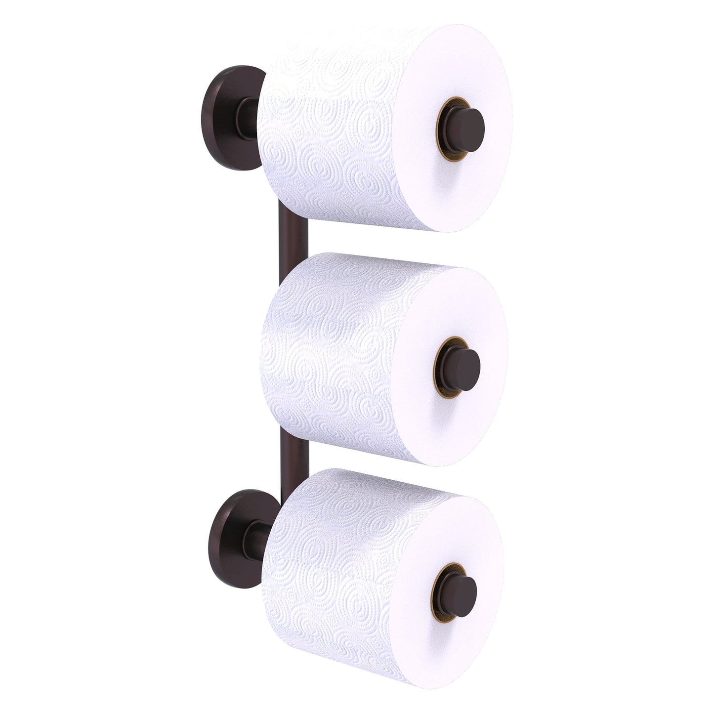 Allied Brass Prestige Skyline 2.6" x 7.3" Antique Bronze Solid Brass 3-Roll Reserve Roll Toilet Paper Holder