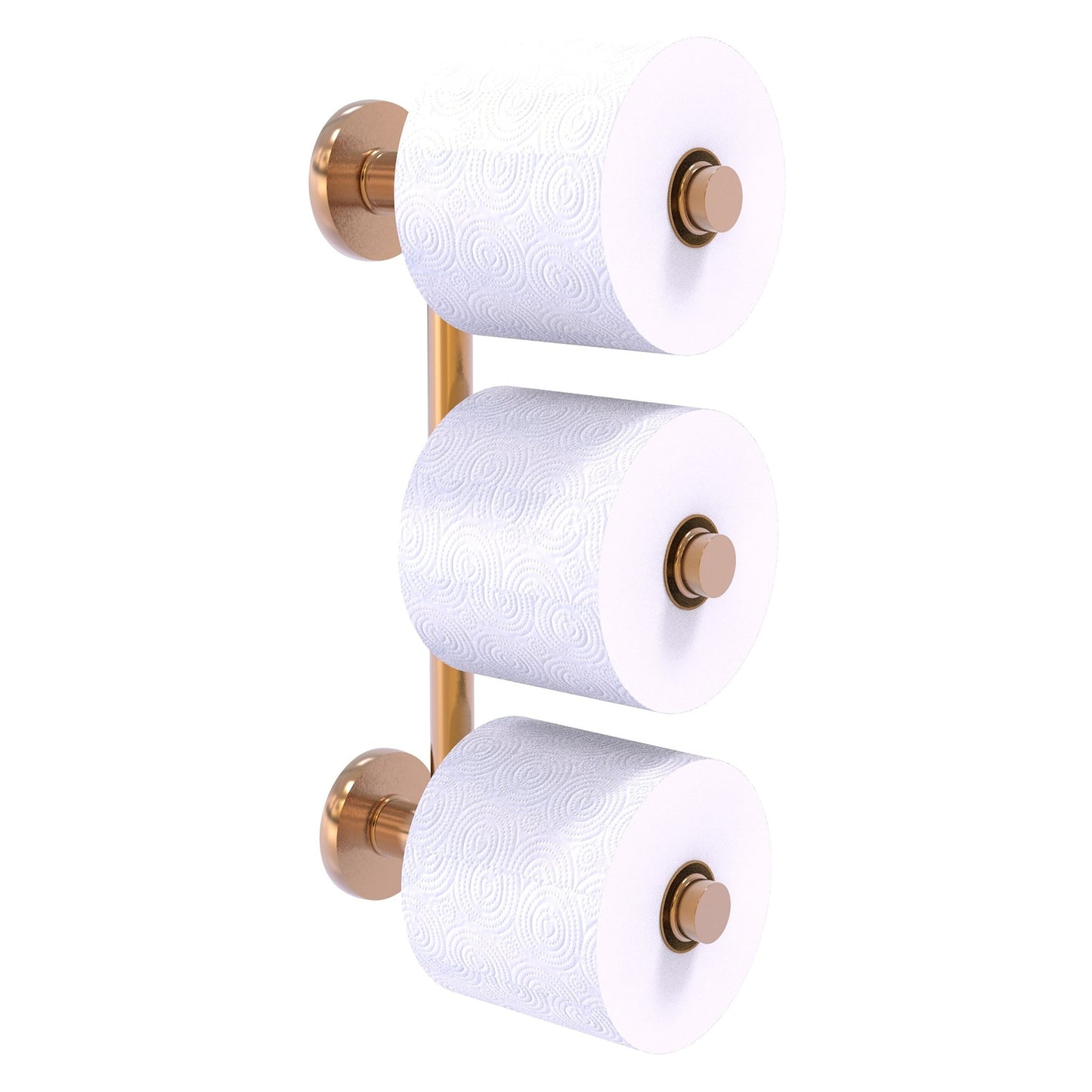 Allied Brass Prestige Skyline 2.6" x 7.3" Brushed Bronze Solid Brass 3-Roll Reserve Roll Toilet Paper Holder