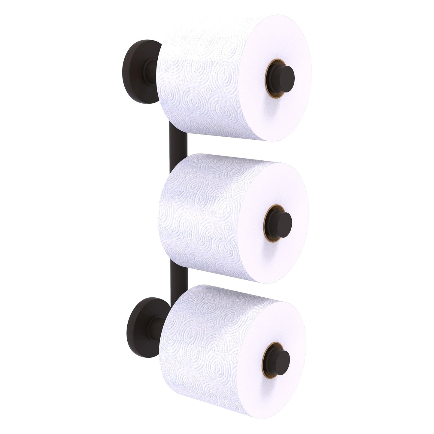 Allied Brass Prestige Skyline 2.6" x 7.3" Oil Rubbed Bronze Solid Brass 3-Roll Reserve Roll Toilet Paper Holder