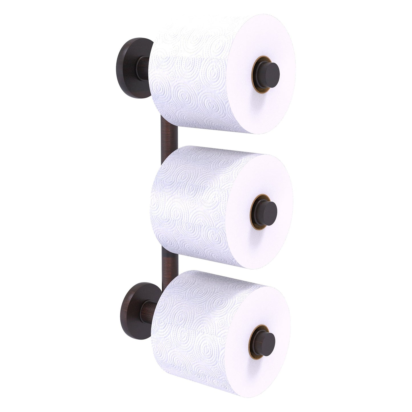 Allied Brass Prestige Skyline 2.6" x 7.3" Venetian Bronze Solid Brass 3-Roll Reserve Roll Toilet Paper Holder