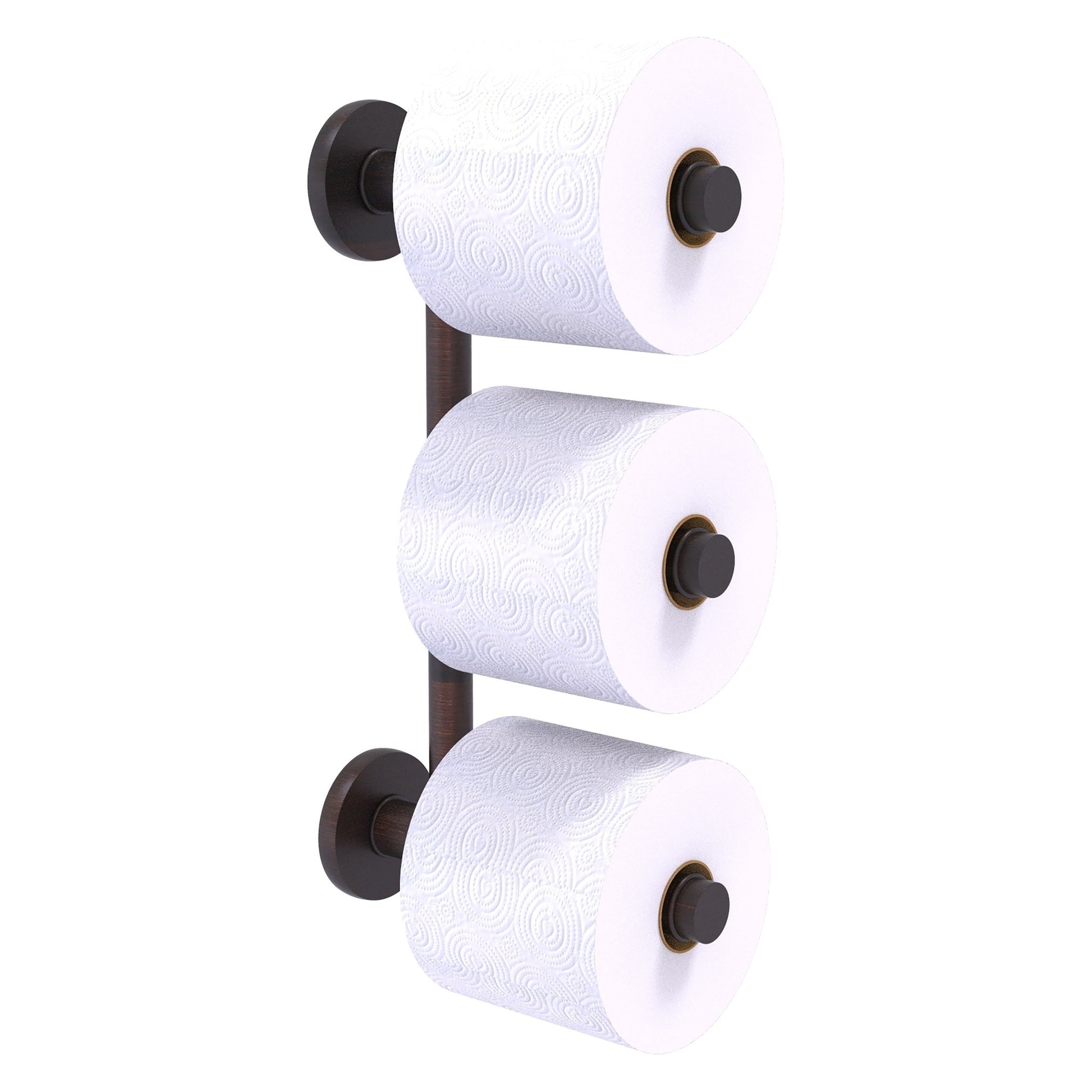 Allied Brass Prestige Skyline 2.6" x 7.3" Venetian Bronze Solid Brass 3-Roll Reserve Roll Toilet Paper Holder