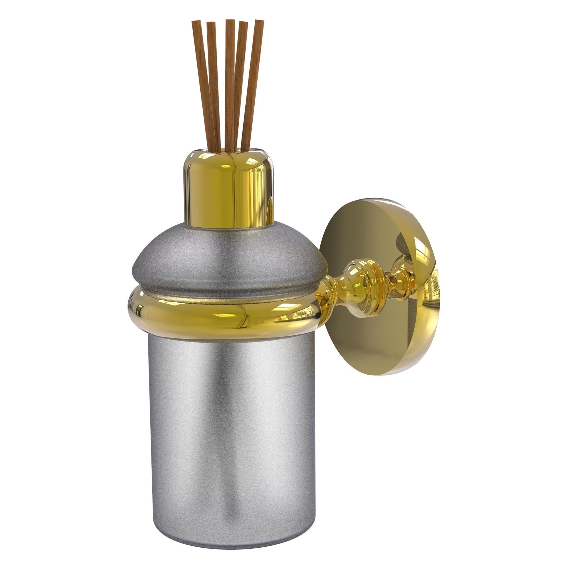 Allied Brass Prestige Skyline 2.858" x 4.65" Polished Brass Solid Brass Wall-Mounted Scent Stick Holder
