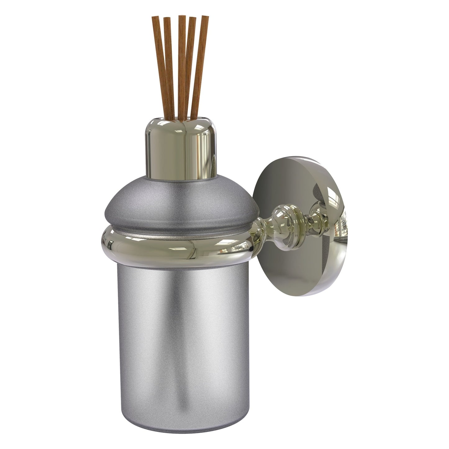 Allied Brass Prestige Skyline 2.858" x 4.65" Polished Nickel Solid Brass Wall-Mounted Scent Stick Holder